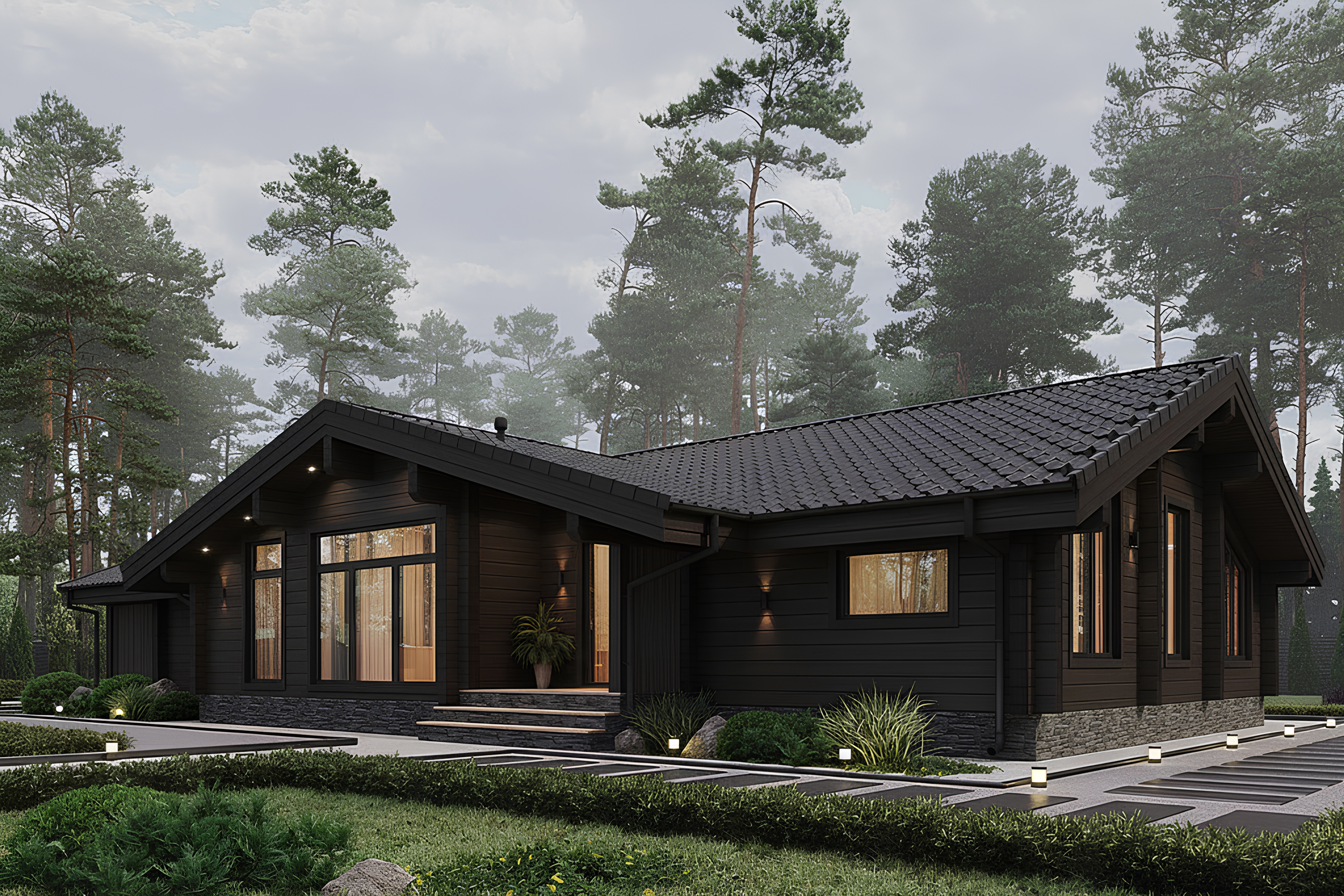 Дом из клееного бруса VZ-498